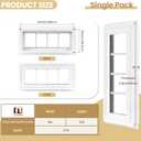 10" x 23" Vinyl Transom Window, White