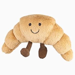Croissant Plush Toy - Soft Stuffed Croissant Gift, 14 inch Cute Food Stuffed Animals Pillow for Kids & Adults