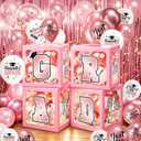 Pink Graduation Decorations 2026: 2026 Graduation Decorations Rose Gold Graduation Balloon Boxes with 2026 Balloons LED String Light Graduation Party Decorations