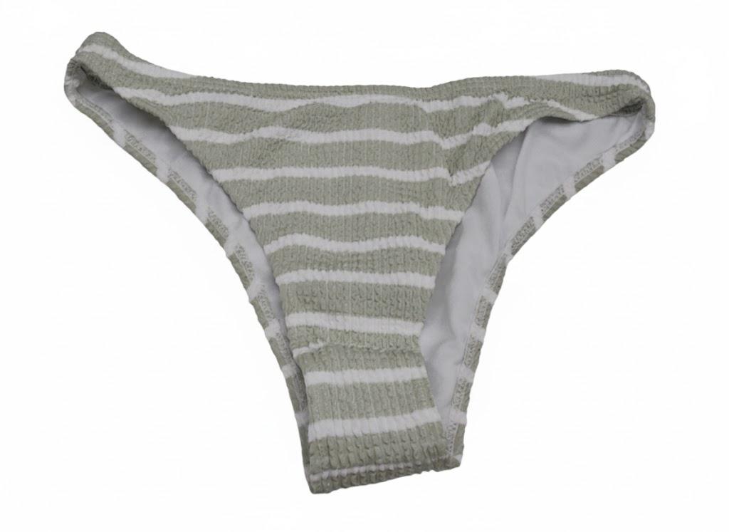 GORGLITTER Women's High Waisted Thong Bikini Green Medium