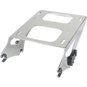 SWESG Detachable Two-Up Tour Trunk Rack Mounting Luggage Rack Fit for Harley Davidson Touring, Tour Trunk Rack Compatible for Street Glide Road Glide Road King Electra Glide 2014-2023 (Chrome-2)