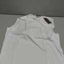 Men's Sleeveless UPF 50+ Swim Shirts Quick Dry Workout Tank Top UV Protection Running Gym Muscle T Shirts (Large), 01-white 