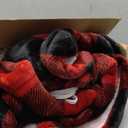 Electric Heated Sherpa Buffalo Plaid Christmas Throw Blanket with 8 Heating Levels & 8 Hours Auto Off, Fast Heating Warm Plush Washable Blanket with Over-Heat Protection, ETL Certification, Red (Throw-50" x 60")