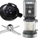 NC 500 Outer Bowl Lid and Paddle for Deluxe Ice Cream Maker, Reusable Creami Deluxe Replacement Accessories Compatible with Ninja NC500, NC501, NC501H, NC501HBL, NC501HGN and CN501CO Series, BPA-Free