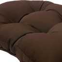 QILLOWAY Outdoor High Back Chair Cushion for Adirondack, All Weather Rocking Chair Cushions Thick Padded Replacement for Patio Furniture Set of 4,Coffee, 48in x 20in