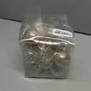 Clear Christmas Ball Ornaments,24ct Shatterproof Plastic Decorative Christmas Ornaments Hanging Xmas Tree Baubles Set with Stuffed Delicate Glittering Decorations for Holiday Party Decor (Champagne) (Multi-Size/24-Pack)