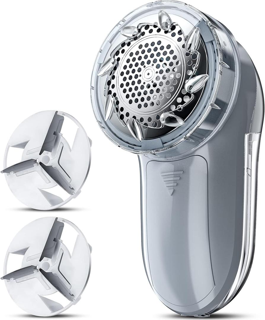 Bymore Fabric Shaver Lint Shaver for Clothes, Dual Power Lint Remover with Battery or Corded Use, Portable Sweater Shaver for Clothing, Furniture & Travel (5.75*2.60*2.64in, Gray)