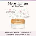 Azuna Air Freshener and Odor Eliminator for Strong Odor Gel 24oz Refill Pouch with Tea Tree Oil | Plant-Based & Long Lasting | Pet, Smoke, Home and Bathroom | Amalfi Breeze | Last 60-90 Days