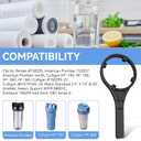 150295 SW-2 Water Filter Housing Wrench - 4.9 inch ID, Big Blue Filter Wrench Fits for Pentair Pentek/Everpure 4 3/4 Standard Housings, American Plumber #152037/ww34, 10"x2.5" and 20"x2.5" Housings