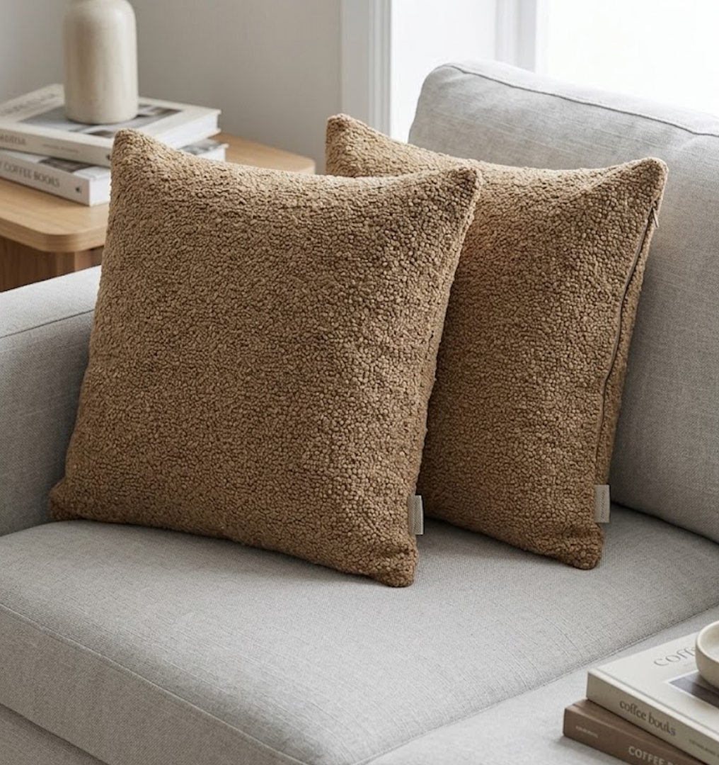 18x18 Inch Pillow Covers, Soft Farmhouse Decorative Pillowcases for Couch Sofa Bed, Home Boho Decor, Modern Cushion Covers, 2 Pack