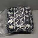 Wonnitar Moroccan Washable Rug 4x6, Black Boho Living Room Area Rug, Non-Slip Farmhouse Bedroom Carpet Dorm Room Throw Rug, Low Pile Soft Accent Mat for Kitchen Entry Office (Black,4'x6')