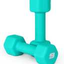 CAP Barbell Neoprene Dumbbell Weights, 9 lb Pair, Mint