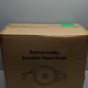 Retractable Garden Hose Reel 100 ft x 1/2 in,Super Heavy Duty Automatic Wall Mount Water Hoses Reels for Outdoor, Any Length Lock, Slow Return System,180 Swivel Bracket,10 Pattern Nozzle