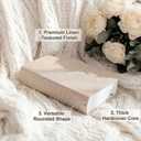 5 Pcs Modern Decorative Books for Home Coffee Table Decor Linen Cover Fake Books Neutral Stackable Faux Book for Home Shelf Mantle Entryway Decoration, 11 x 7 Inch