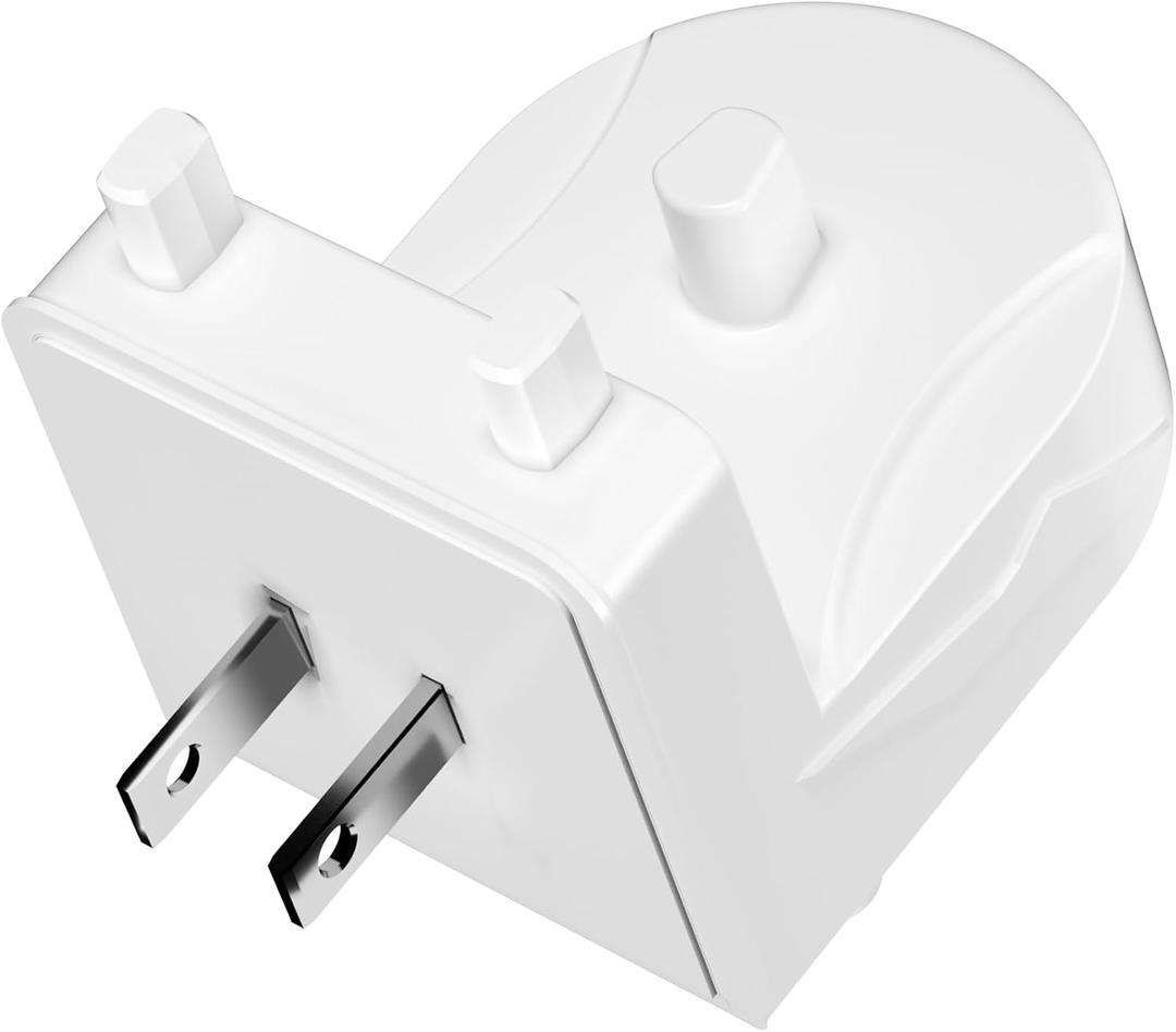 Wireless Electric Toothbrush Wall Charger Compatible with Oral-B and Braun Models (Excluding iO 7/8/9/10 and Pulsonic Series) (White)