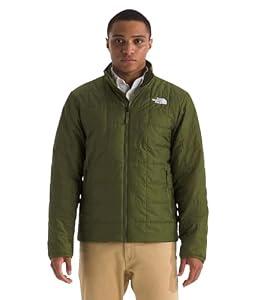 The North Face Men's Junction Insulated Jacket - Water Repellent Winter Coat, Secure Zip Hand Pockets, Woodland Green, Large