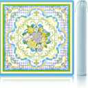 Floral American Mahjong Mat for Table 33" Rolled Packaging for Mahjong Set, Large