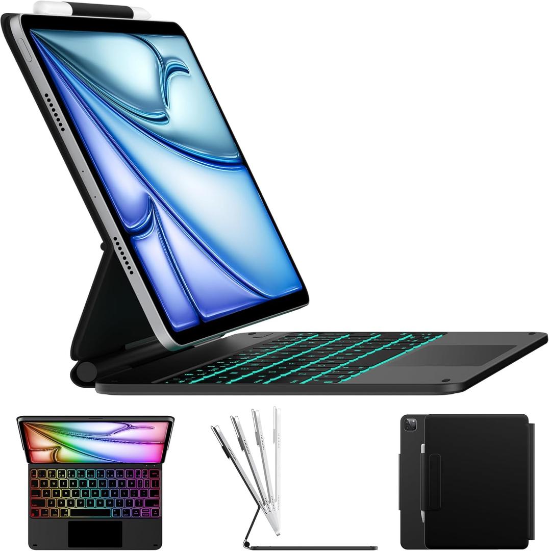 typecase Edge Keyboard Case for iPad Air 11-inch(M3/M2, 2025/2024), iPad Pro 11-inch(4th/3rd/2nd/1st Gen) & iPad Air 10.9-inch 5/4th Gen, Multi-Touch Trackpad, 11-Color Backlight, Black typecase Edge Keyboard Case for iPad Air 11-inch(M3/M2, 2025/2024), iPad Pro 11-inch(4th/3rd/2nd/1st Gen) & iPad Air 10.9-inch 5/4th Gen, Multi-Touch Trackpad, 11-Color Backlight, Black