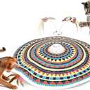 Cat Toys Rechargeable, 3-in-1 Hide and See, Automatic Interactive Cats Toy, Fluttering Butterfly, Moving Ambush Feather, Kitten Wand Toy, Indoor Exercise Cat Kicker 22.8 Inches Cover