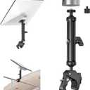 EDUP LOVE Starlink Mini Clamp Mount for RV Camper Roof Rack Balcony, 2026 Upgraded Adjustable Aluminum Tripod Pole Bracket with 1/4"-20 & 3/8"-16 Thread, Fit for Starlink Mini/ Mini X