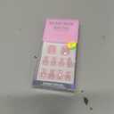 BTArtbox Chrome Press On Toenails, Pink Short Toenail Press Ons Square, Fit Perfectly Glazed Press On Toe Nails with Glue, Fake Toenails in 16 Sizes- 32 Toenails Kit, Honey Trap