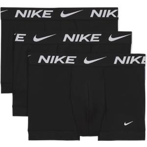 Nike Men's Dri-FIT Essential Micro 4" Trunk Boxer Briefs 3 Pack (Large, Black(KE1156-001)