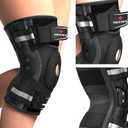 NEENCA Professional Knee Brace for Knee Pain, Hinged Knee Support with Patented X-Strap Fixing System, Medical for Pain Relief, Arthritis, Meniscus Tear, ACL, PCL, MCL, Runner, Sport X-Large