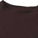 Women's Long Sleeve Slim Fit Turtleneck Basic Layering T-Shirt (Coffee)