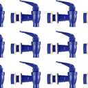 Brio Water Dispenser Replacement Valve 12 Pack Cooler Faucet Spigot for Beverage Dispensers, Crocks, Coolers, and More BPA-Free Food Safe Material (Navy Blue)