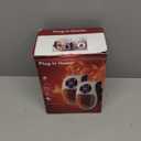 2PCS Ecowarm Plug in Heater, 500W Wall Outlet Electric Space Heater as Seen on TV, Small Portable Space Heater with Adjustable Thermostat & Timer & Led Display for Office Bathroom Bedroom Indoor Use