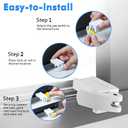 5 Pack Window Locks, Diecast Durable Design, Compatible with Horizontal and Vertical Window, Fit 1/16 inch(0.16cm) up to 1-1/2 Inch Long Version Wide Rail Easy Installation Enhanced Safety