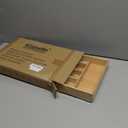 Bamboo Drawer Organizer - Kitchen Utensil Holder, 5 Slots Silverware Drawer Organization, Kitchen Wooden Tray for Cutlery, Flatware & Stationery - Natural