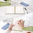 Harphia College Ruled Hardcover Notebook for Work and Study. Lined Spiral Journal, 152 Pages, 100gsm Paper, Journals for Writing - A5(6"x8") (Green)