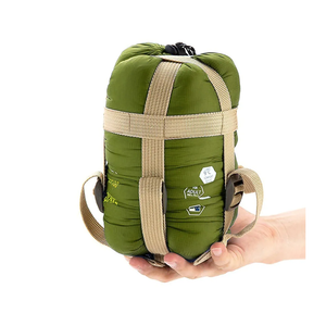REDCAMP Ultra Lightweight Sleeping Bag for Backpacking, Comfort for Adults Warm Weather, with Compression Sack 75×33 Green
