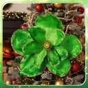 6 Pcs Large Christmas Glitter Flowers Velvet Christmas Magnolia Flowers 10 Inch Large Heads Artificial Poinsettia Picks Stems for Xmas Tree Ornaments Holiday Wedding Party Decor(Green)