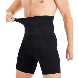 TAILONG Mens Shapewear Tummy Control Underwear Compression Shorts Slimming Body Shaper Leg Boxer Briefs M
