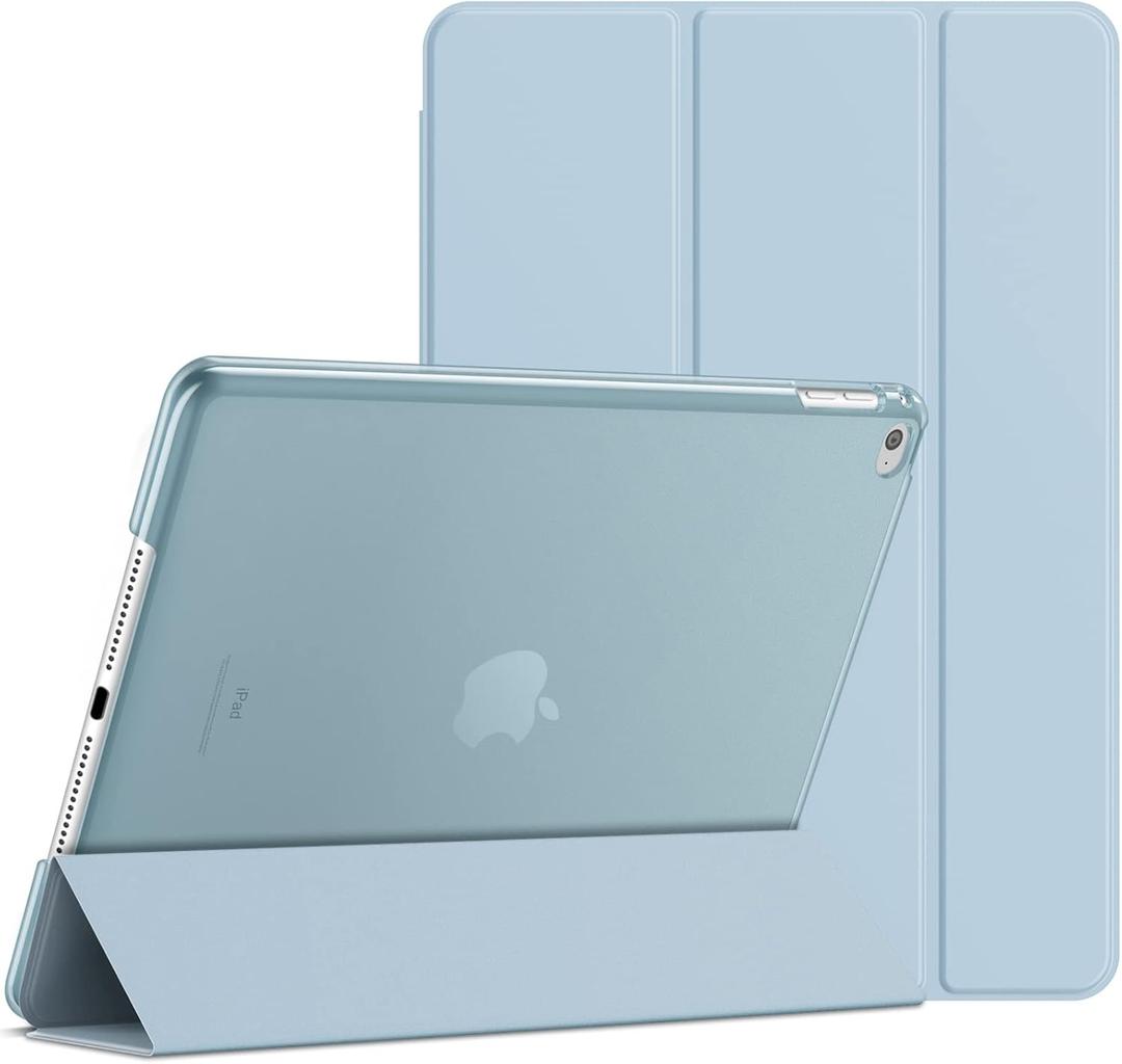 JETech Case for iPad Air 2 (2nd Generation), Smart Cover Auto Wake/Sleep (Light Blue)