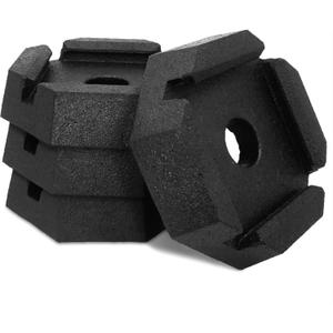 SnapPad Xtra RV Leveling Pads - Permanent Jack Stabilizers for RVs - 5" Square Leveling Jack Pads for LCI Leveling System - Heavy Duty Replacement for Blocks - Made in The USA (Square 5 4-Pack)
