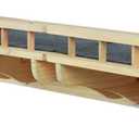 SHENGOCASE 47.2" x 11.8" Natural Wood Wall Mounted Cat Shelves