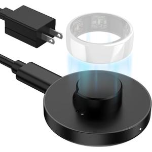 Compatible with Oura Ring Gen 3 (Size13) Charger Fast Charging Dock with Infrared Sensing, Auto Stop Protection, Indicator, Non-Slip Base, Charger for Smart Ring Includes 59 Inch USB-C Cable