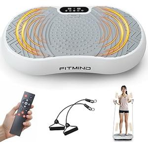 Vibration Plate Exercise Machine, 24" x 14" Extra-Large Vibration Plate for Lymphatic Drainage, Vibration Plates for Weight Loss, Relaxing, Recovery