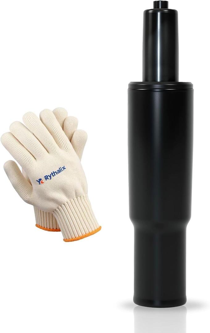 2.4 Inches Short Office Chair Gas Lift Cylinder Replacement - Heavy Duty 1000lbs Class 4 Hydraulic Lift with Silent 360 Rotation, Universal Fit for Sinking Desk/Gaming Chairs