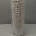 Hoolerry 50 Pcs Disposable Paper Bucket 85 oz White Cardboard Ice Bucket Bulk Ice Holder for Party Food Container Supplies