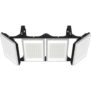 800W LED Flood Light Outdoor, 80000lm 6000K Daylight White IP66 Waterproof, Commercial Parking Lot Light,4 Heads for Street Stadium House Floodlight Bright Security Lights for Outdoor Area