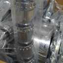 Youxmoto Chrome ABS Complete Axle Cover Set, 2 Front and 4 Rear with Hub Caps and 33mm Screw-On Spiked Lug Nut Covers for Semi Trucks