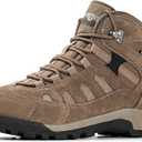 R CORD Womens Hiking Boots Waterproof Lightweight Hiking Boots Women Ankle Support Hiking Shoes Backpacking Boots Breathable Non-slip Hiking Boot for Outdoors, Brown Line US 6.5