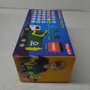 JOYIN Large Friction Powered Garbage Truck Toy Set, Includes Dumpster, Trash Bins, and Learning Cards for Kids (Green)