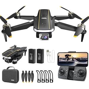 Super Enduring Brushless Motor Drone with Camera for Beginners, CHUBORY A68 WiFi FPV Quadcopter with 2K HD Camera, Auto Hover, 3D Flips, Headless Mode, Trajectory Flight