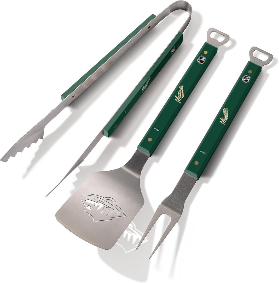 YouTheFan NHL 3PC Spirit Series BBQ Grill Set