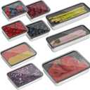 Hushee 9 Pack Bacon Cheese Container for Refrigerator, 304 Stainless Steel Airtight Deli Meat Container, Dishwasher Safe Fridge Storage Fruit Lunch Storage with Lids for Fridge, 4 Sizes